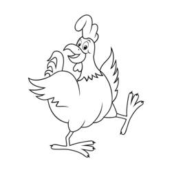 Раскраска: курица (Животные) #17452 - Бесплатные раскраски для печати