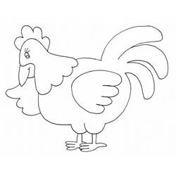 Раскраска: курица (Животные) #17469 - Бесплатные раскраски для печати