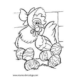 Раскраска: курица (Животные) #17484 - Бесплатные раскраски для печати