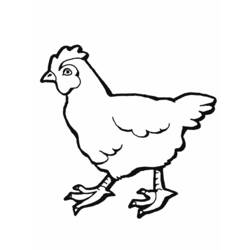 Раскраска: курица (Животные) #17488 - Бесплатные раскраски для печати