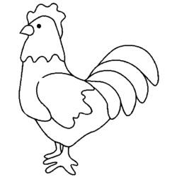 Раскраска: курица (Животные) #17510 - Бесплатные раскраски для печати