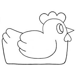 Раскраска: курица (Животные) #17553 - Бесплатные раскраски для печати