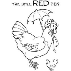 Раскраска: курица (Животные) #17559 - Бесплатные раскраски для печати