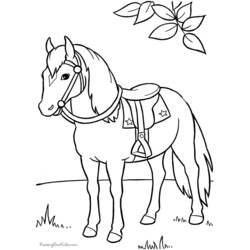 Раскраска: лошадь (Животные) #2161 - Бесплатные раскраски для печати