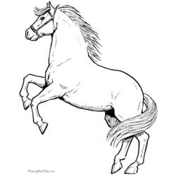Раскраска: лошадь (Животные) #2164 - Бесплатные раскраски для печати