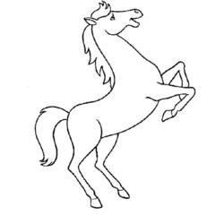 Раскраска: лошадь (Животные) #2171 - Бесплатные раскраски для печати