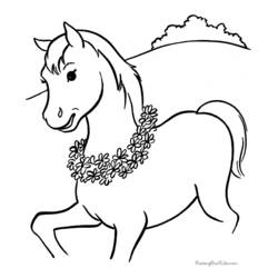 Раскраска: лошадь (Животные) #2181 - Бесплатные раскраски для печати
