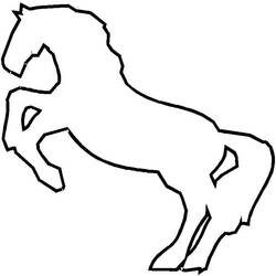 Раскраска: лошадь (Животные) #2201 - Бесплатные раскраски для печати