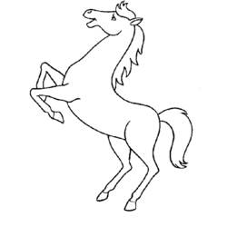 Раскраска: лошадь (Животные) #2205 - Бесплатные раскраски для печати