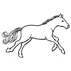 Раскраска: лошадь (Животные) #2213 - Бесплатные раскраски для печати