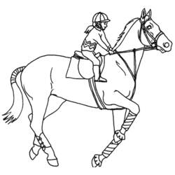 Раскраска: лошадь (Животные) #2245 - Бесплатные раскраски для печати