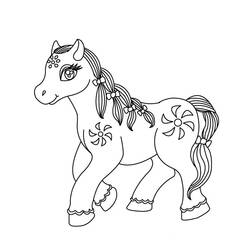 Раскраска: лошадь (Животные) #2312 - Бесплатные раскраски для печати
