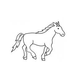 Раскраска: лошадь (Животные) #2333 - Бесплатные раскраски для печати