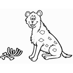 Раскраска: гиена (Животные) #19636 - Бесплатные раскраски для печати