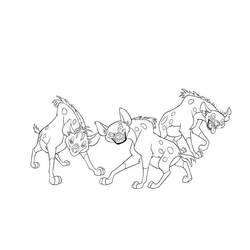 Раскраска: гиена (Животные) #19726 - Бесплатные раскраски для печати