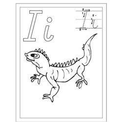 Раскраска: игуана (Животные) #8933 - Бесплатные раскраски для печати