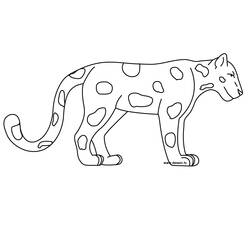 Раскраски: ягуар - Бесплатные раскраски для печати