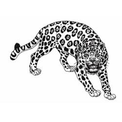 Раскраска: ягуар (Животные) #9001 - Бесплатные раскраски для печати