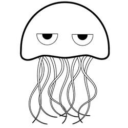 Раскраска: медуза (Животные) #20393 - Бесплатные раскраски для печати