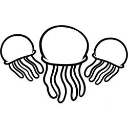 Раскраска: медуза (Животные) #20420 - Бесплатные раскраски для печати