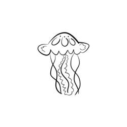 Раскраска: медуза (Животные) #20433 - Бесплатные раскраски для печати