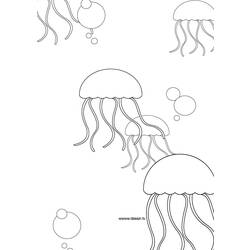 Раскраска: медуза (Животные) #20481 - Бесплатные раскраски для печати