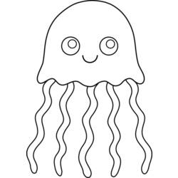 Раскраска: медуза (Животные) #20534 - Бесплатные раскраски для печати
