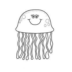 Раскраска: медуза (Животные) #20557 - Бесплатные раскраски для печати