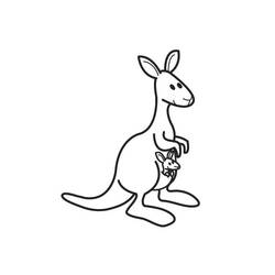 Раскраска: кенгуру (Животные) #9110 - Бесплатные раскраски для печати