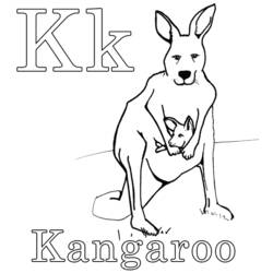 Раскраска: кенгуру (Животные) #9113 - Бесплатные раскраски для печати