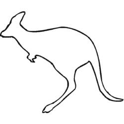 Раскраска: кенгуру (Животные) #9149 - Бесплатные раскраски для печати