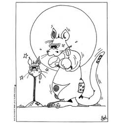 Раскраска: кенгуру (Животные) #9178 - Бесплатные раскраски для печати