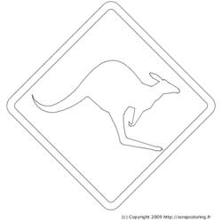 Раскраска: кенгуру (Животные) #9256 - Бесплатные раскраски для печати