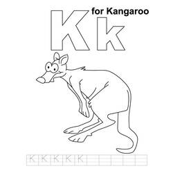 Раскраска: кенгуру (Животные) #9268 - Бесплатные раскраски для печати