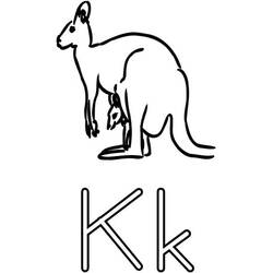 Раскраска: кенгуру (Животные) #9274 - Бесплатные раскраски для печати