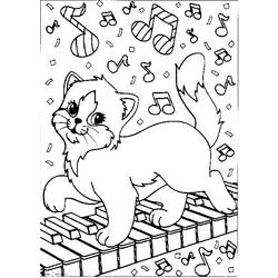 Раскраска: котенок (Животные) #18031 - Бесплатные раскраски для печати
