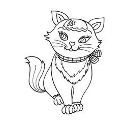Раскраска: котенок (Животные) #18074 - Бесплатные раскраски для печати