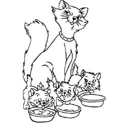 Раскраска: котенок (Животные) #18184 - Бесплатные раскраски для печати