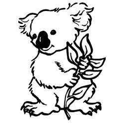 Раскраска: коала (Животные) #9309 - Бесплатные раскраски для печати
