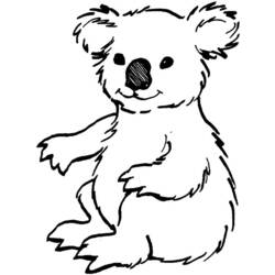 Раскраска: коала (Животные) #9311 - Бесплатные раскраски для печати