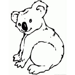 Раскраска: коала (Животные) #9384 - Бесплатные раскраски для печати