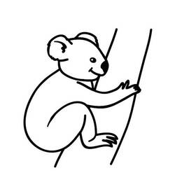 Раскраска: коала (Животные) #9401 - Бесплатные раскраски для печати