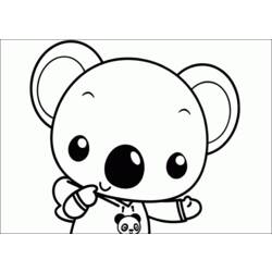 Раскраска: коала (Животные) #9465 - Бесплатные раскраски для печати