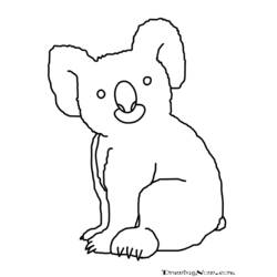 Раскраска: коала (Животные) #9468 - Бесплатные раскраски для печати