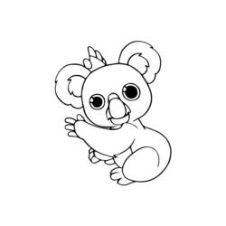 Раскраска: коала (Животные) #9476 - Бесплатные раскраски для печати