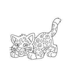 Раскраска: леопард (Животные) #9703 - Бесплатные раскраски для печати