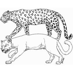 Раскраска: леопард (Животные) #9738 - Бесплатные раскраски для печати