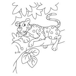 Раскраска: леопард (Животные) #9744 - Бесплатные раскраски для печати