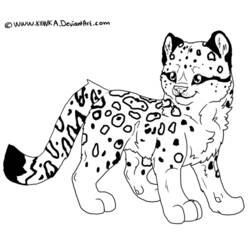 Раскраска: леопард (Животные) #9750 - Бесплатные раскраски для печати