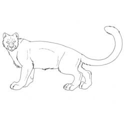 Раскраска: леопард (Животные) #9812 - Бесплатные раскраски для печати
